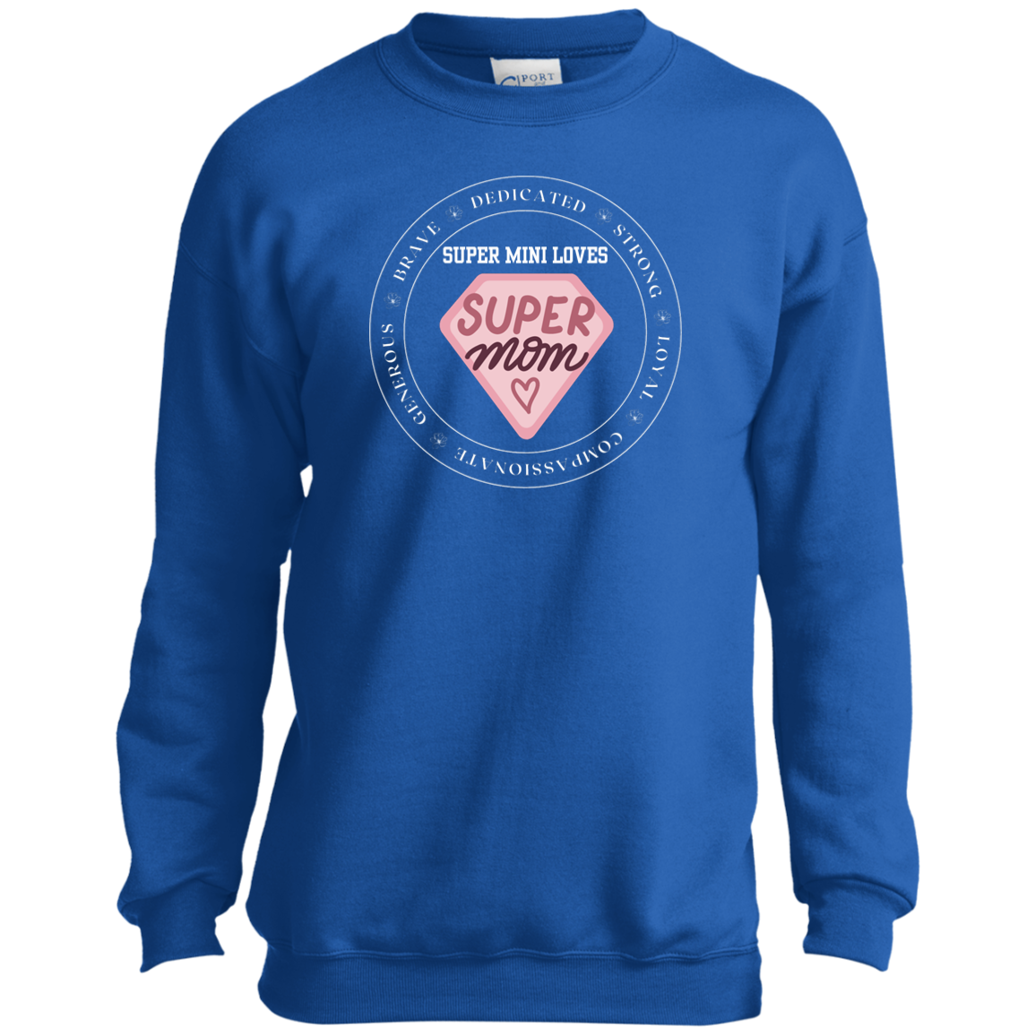 Supermom - mini Youth Crewneck Sweatshirt