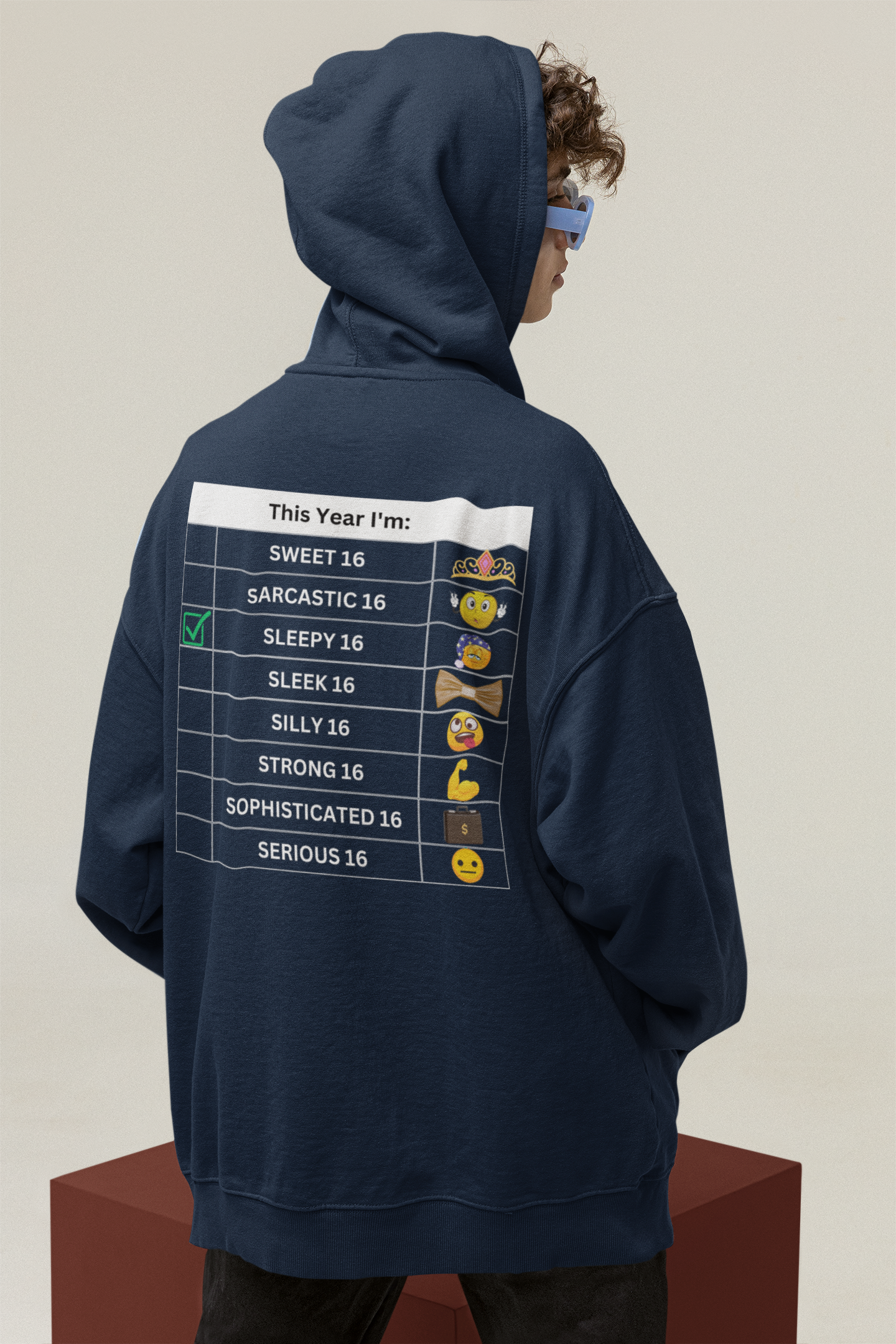 Sixteen Chart Sleepy Hoodie