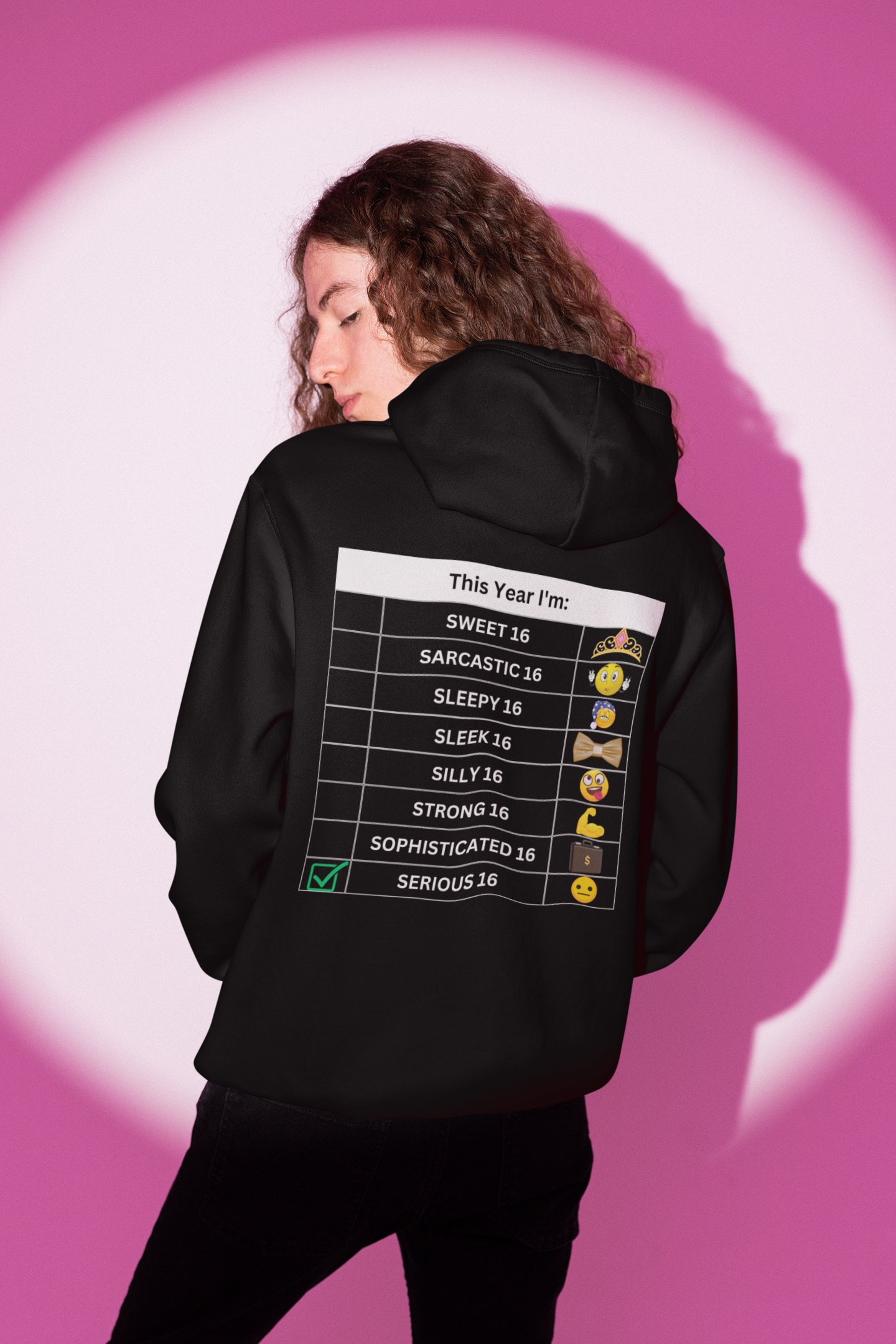 Sixteen Chart Serious Hoodie