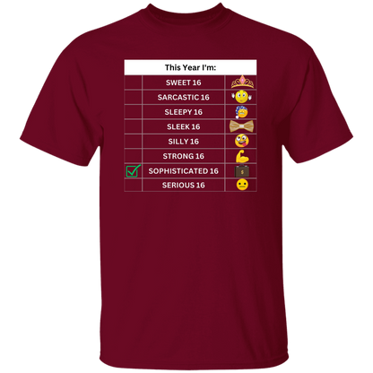 Sixteen Chart Sophisticated T-Shirt