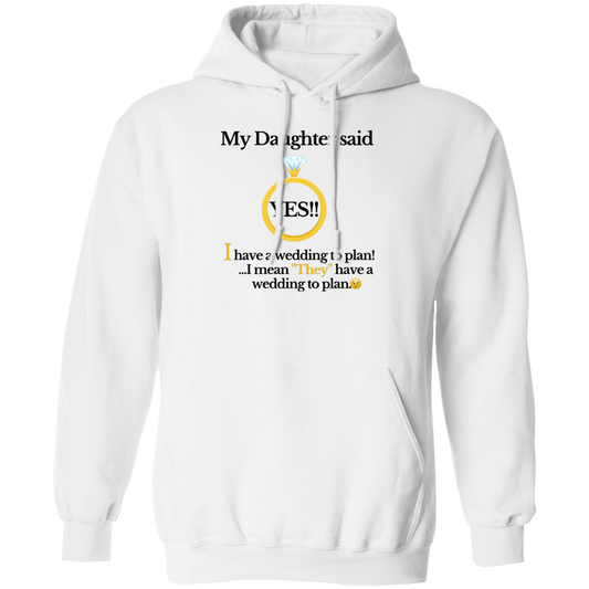 yes daughter mom white Hoodie