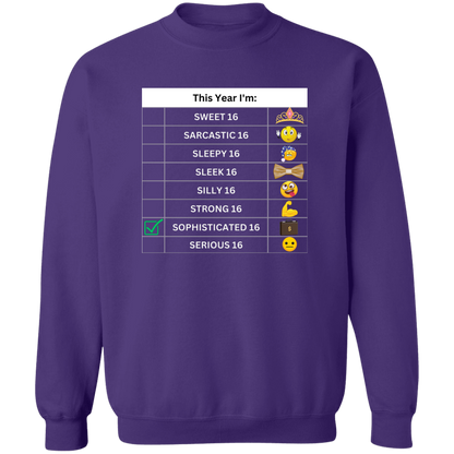 Sixteen Chart Sophisticated Pullover Sweatshirt