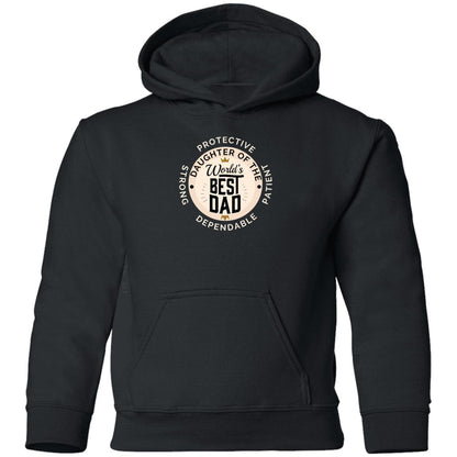 Daughter of World's Best Dad Crown Youth Apparel