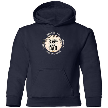 Daughter of World's Best Dad Crown Youth Apparel