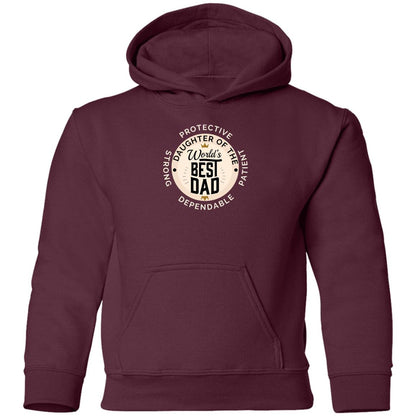 Daughter of World's Best Dad Crown Youth Apparel