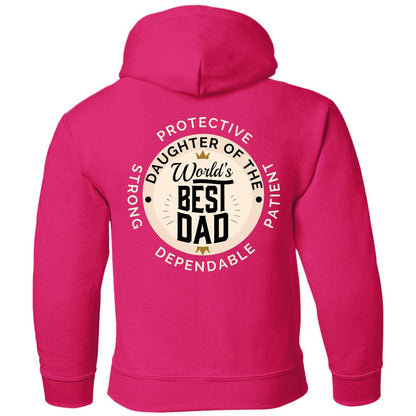 Daughter of World's Best Dad Crown Youth Apparel