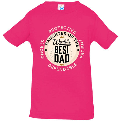 Daughter of World's Best Dad Crown Infant Jersey T-Shirt