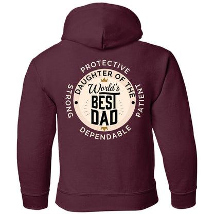 Daughter of World's Best Dad Crown Youth Apparel