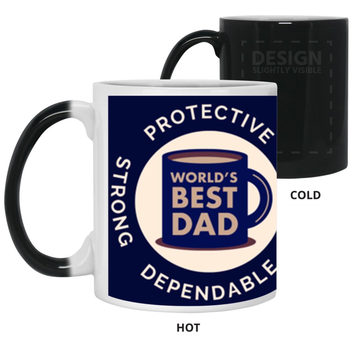 Color Changing Mug 11oz - World's Best Dad Mug