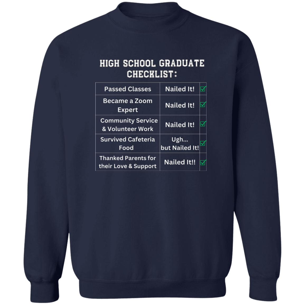 High School Graduate Checklist