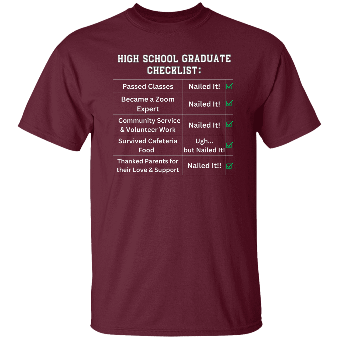 High School Graduate Checklist