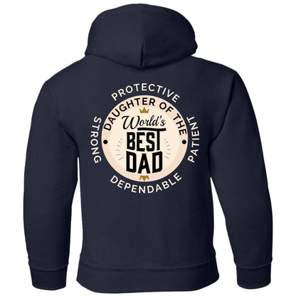 Daughter of World's Best Dad Crown Youth Apparel