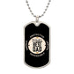 Luxury Military Chain Dog Tag -World's Best Dad Crown