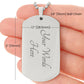 Luxury Military Chain Dog Tag - Super Dad