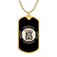 Luxury Military Chain Dog Tag -World's Best Dad Crown