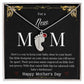Engraved Baby Feet with Birthstone Necklace - New Mom