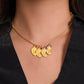 Engraved Baby Feet with Birthstone Necklace - New Mom