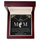 Engraved Baby Feet with Birthstone Necklace - New Mom