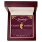 Engraved Baby Feet with Birthstone Necklace - Devoted Grandmother