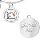 Thank You for Being My Maid of Honor Luxury Bangle