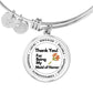 Thank You for Being My Maid of Honor Luxury Bangle