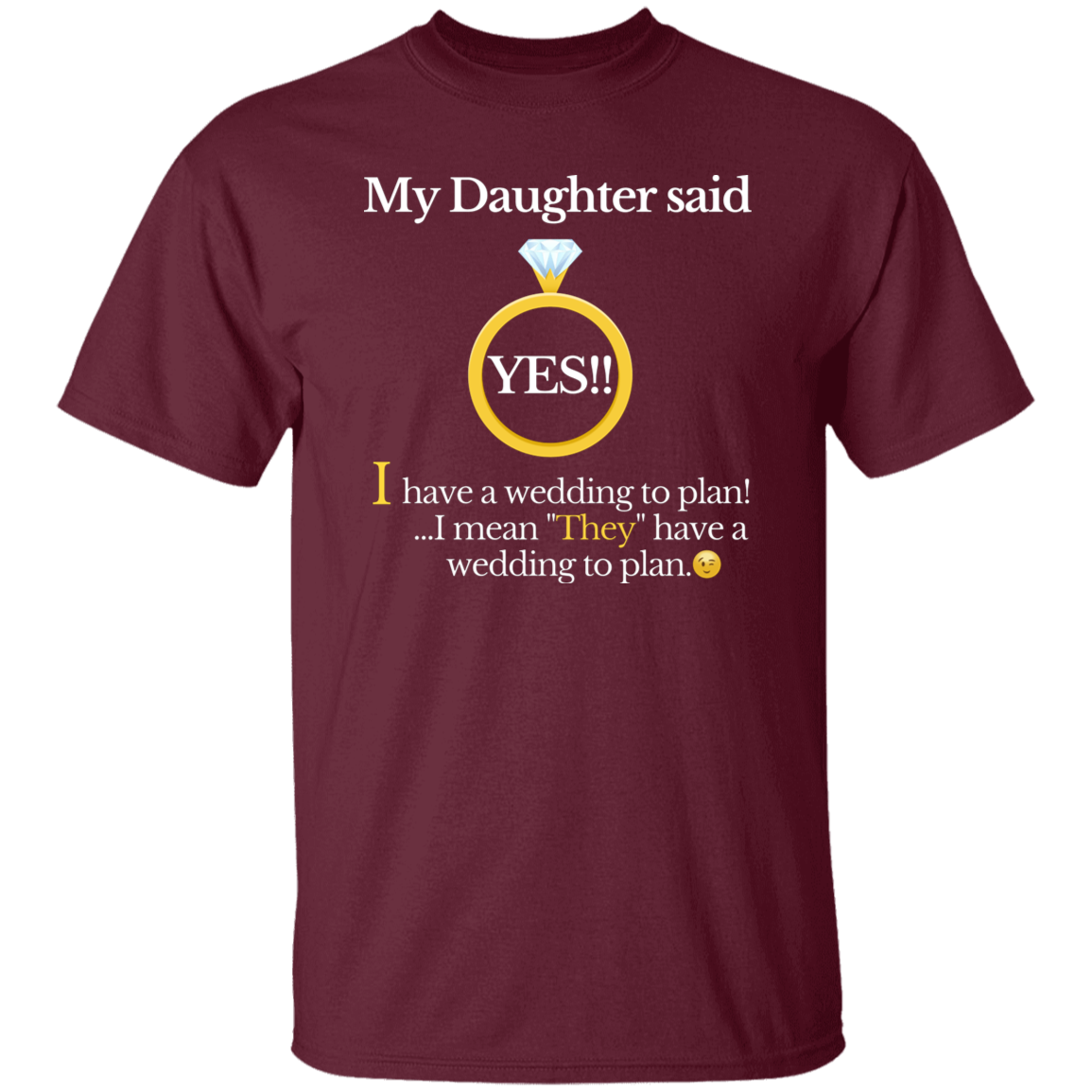 yes daughter mom black T-Shirt