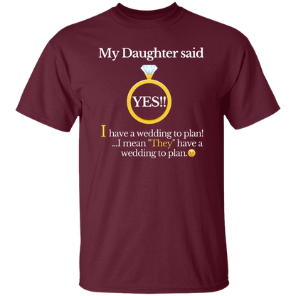 yes daughter mom black T-Shirt