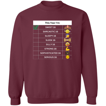 Sixteen Chart Sweet Pullover Sweatshirt