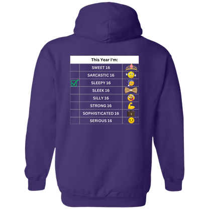 Sixteen Chart Sleepy Hoodie