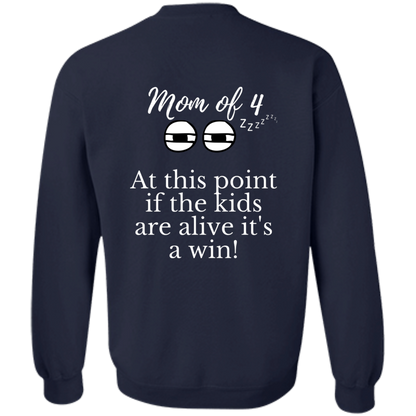 mom of 4 G180 Crewneck Pullover Sweatshirt