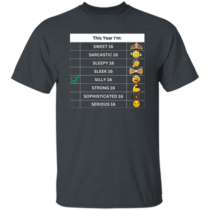 Sixteen Chart Silly T-Shirt