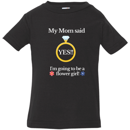 My mom said YES! I'm going to be a flower girl