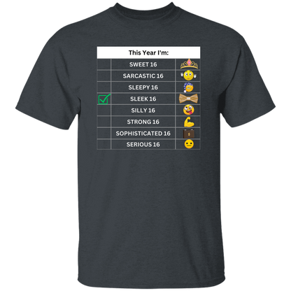 Sixteen Chart Sleek T-Shirt