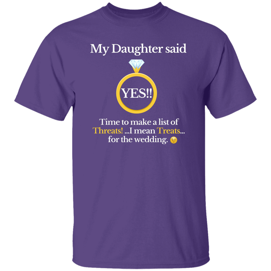 yes daughter dad black T-Shirt