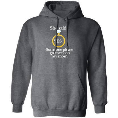 yes check on mom black Hoodie