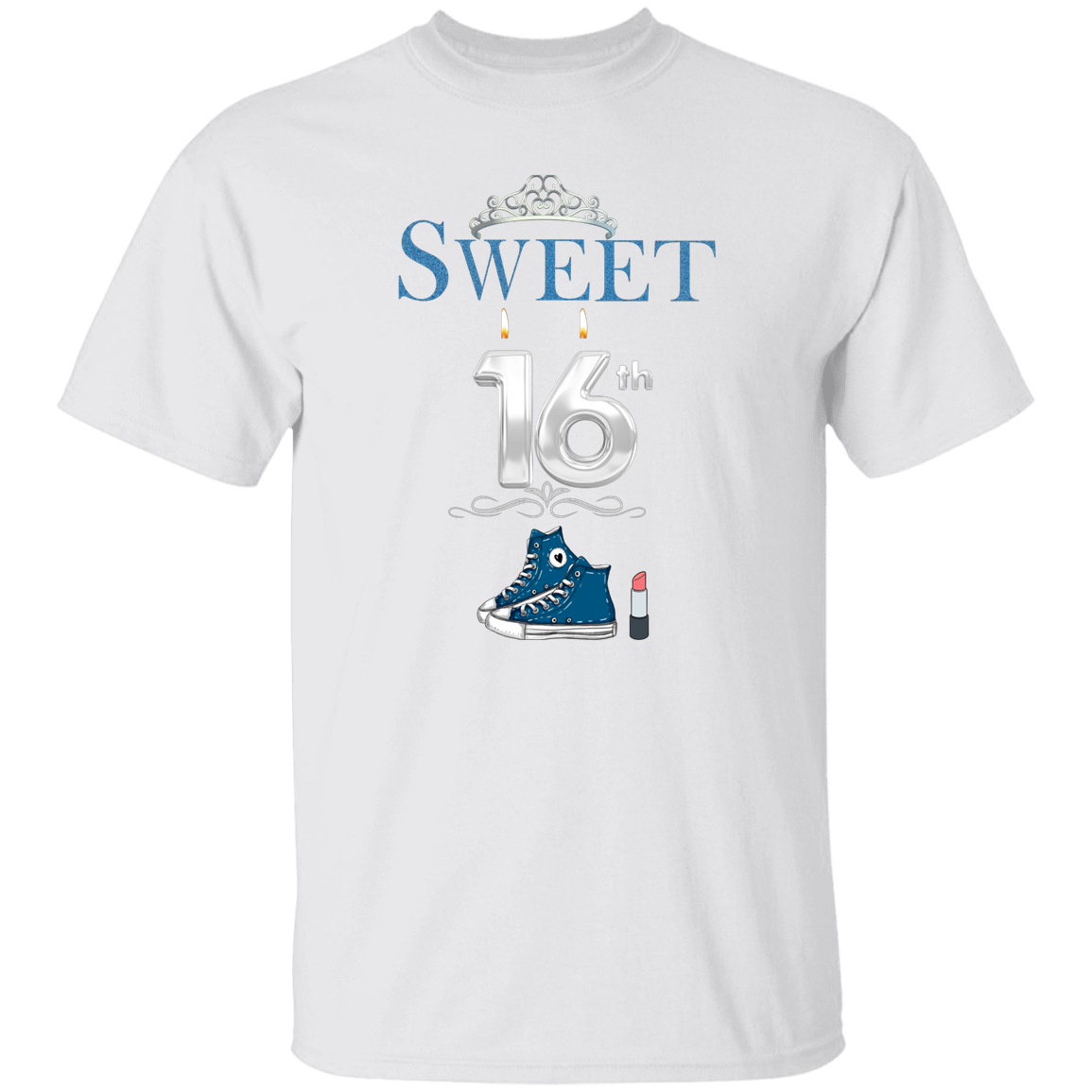 Sweet 16 Blue Sneakers T-Shirt