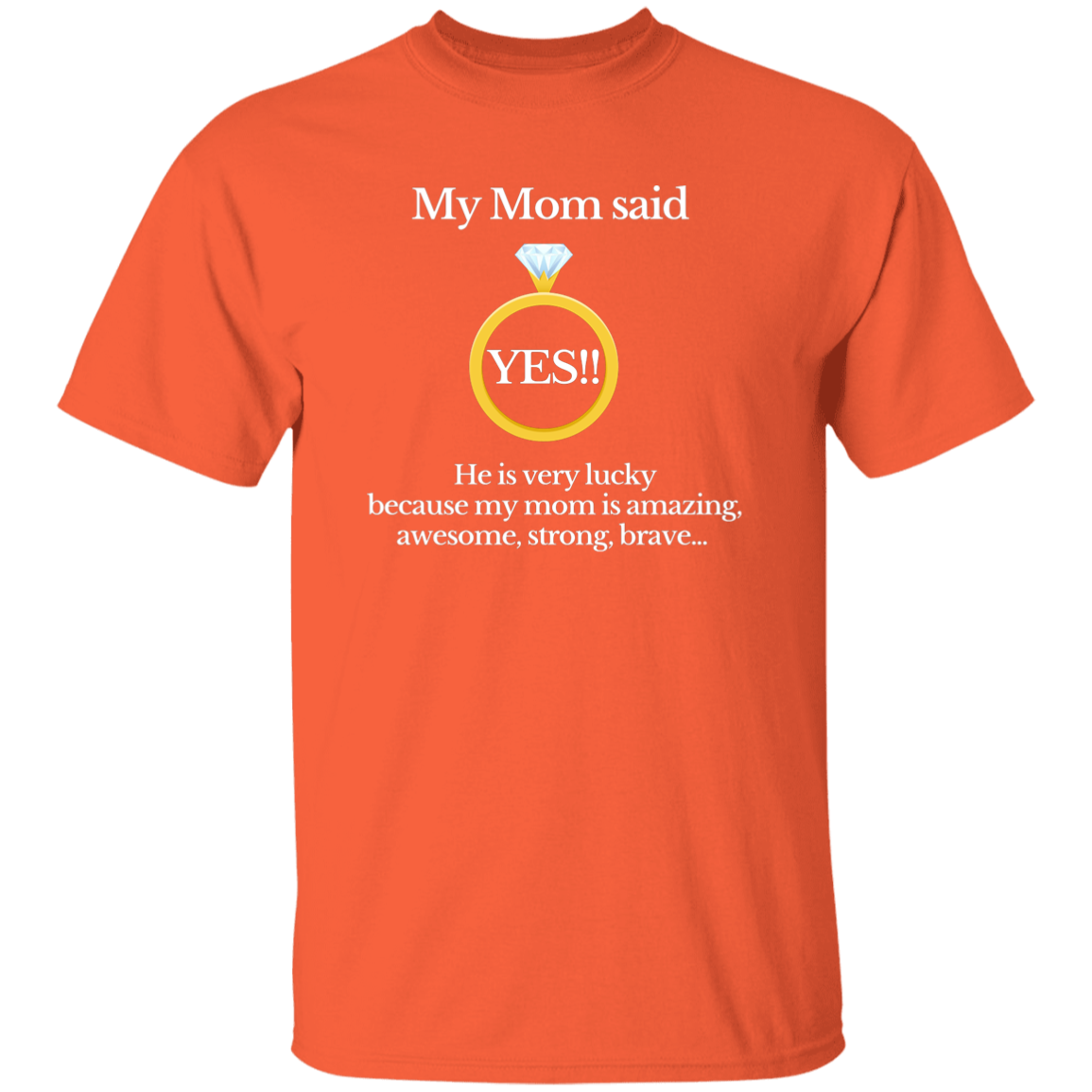 YES! mom children black Youth 100% Cotton T-Shirt