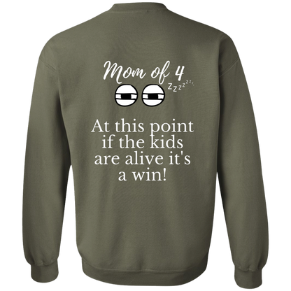 mom of 4 G180 Crewneck Pullover Sweatshirt