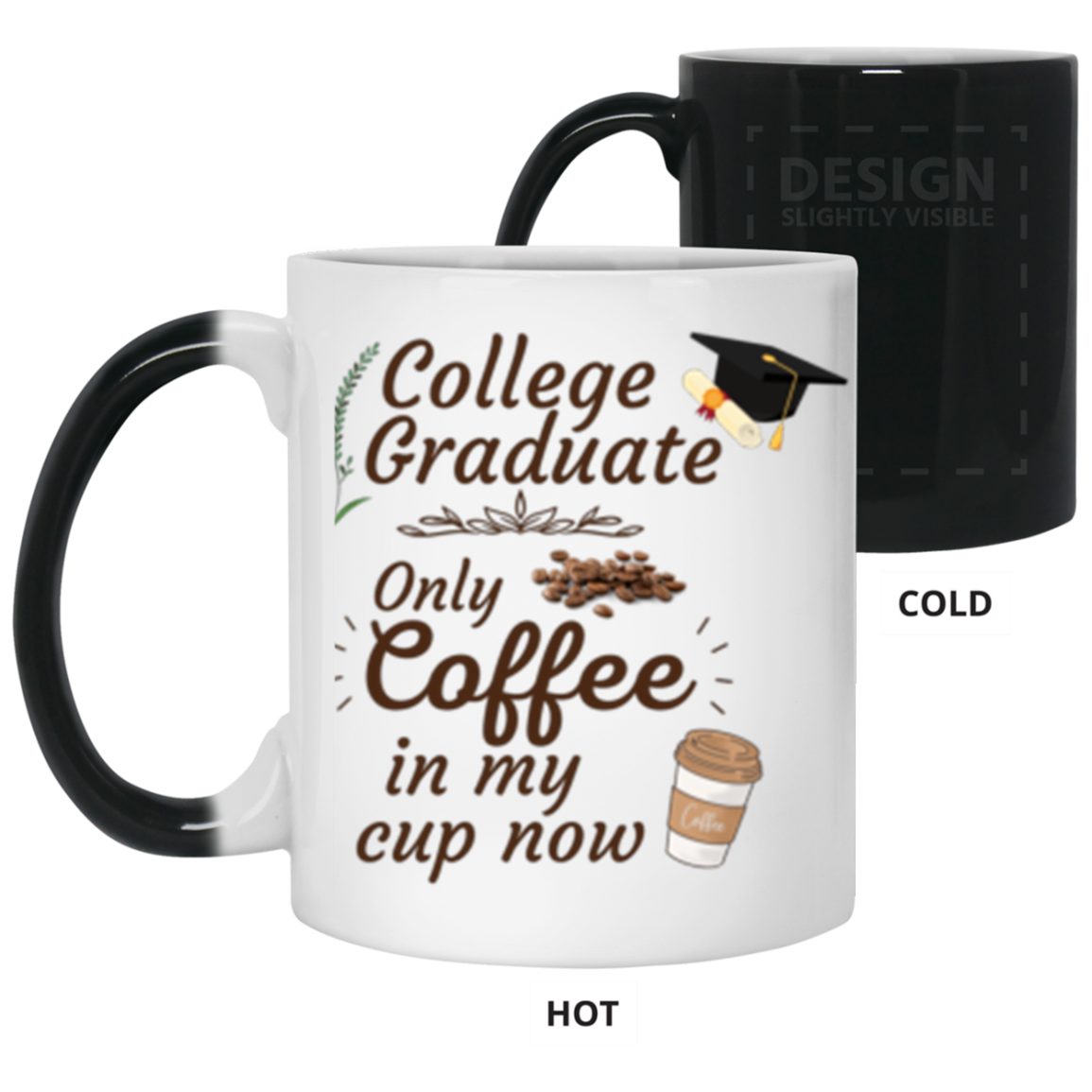 Color Changing Mug 11oz - College Graduate
