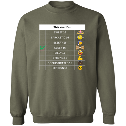 Sixteen Chart Sleek Pullover Sweatshirt