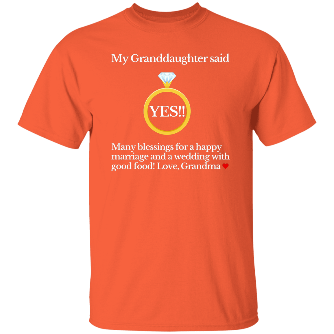 yes granddaughter grandma black T-Shirt