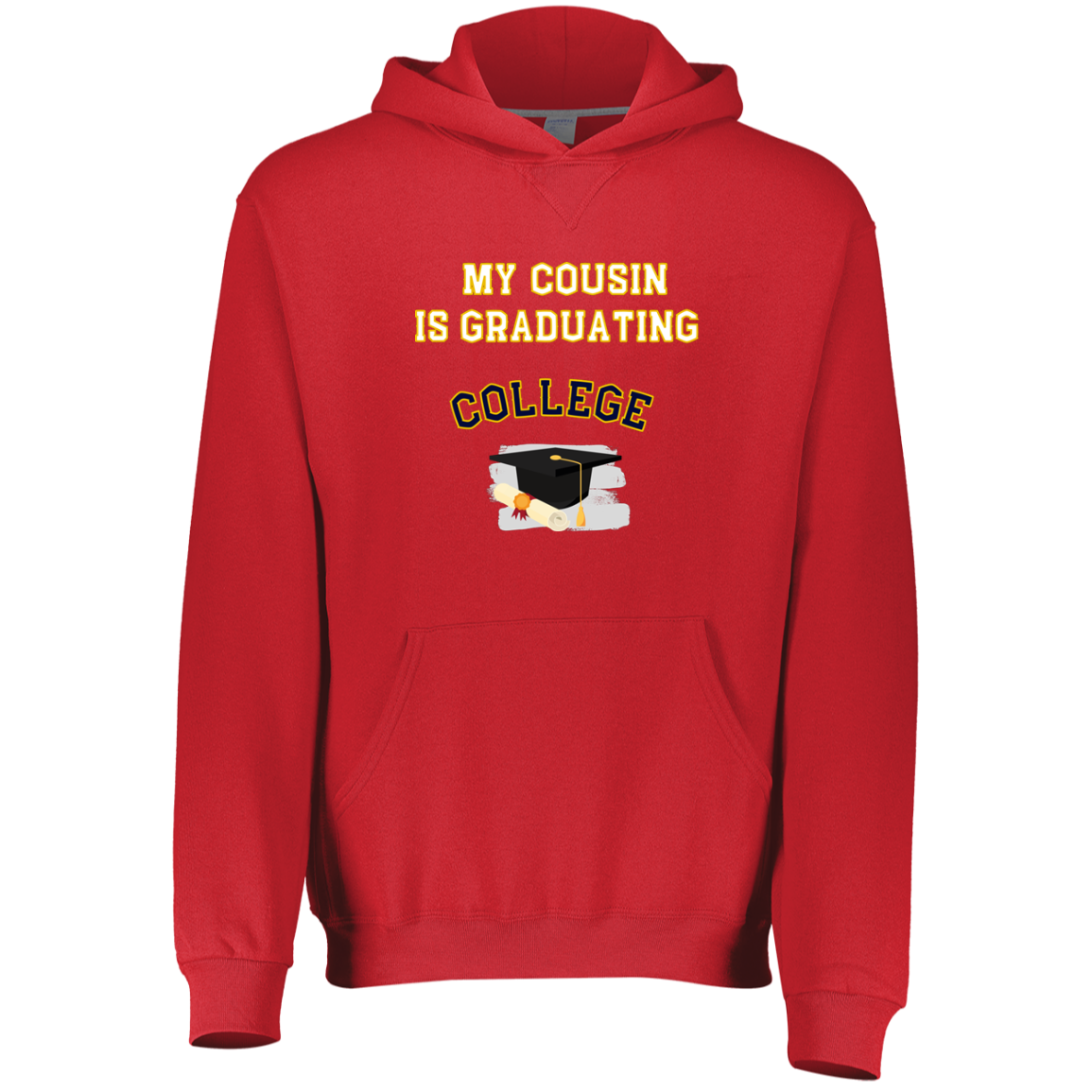 cousin graduating college Youth Dri-Power Fleece Hoodie