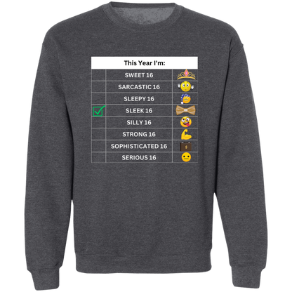 Sixteen Chart Sleek Pullover Sweatshirt