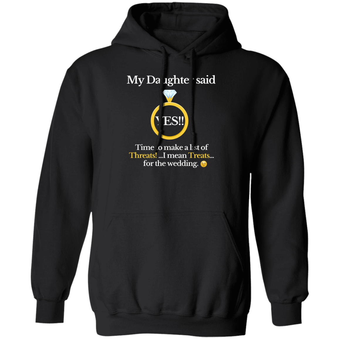 yes daughter dad black Hoodie