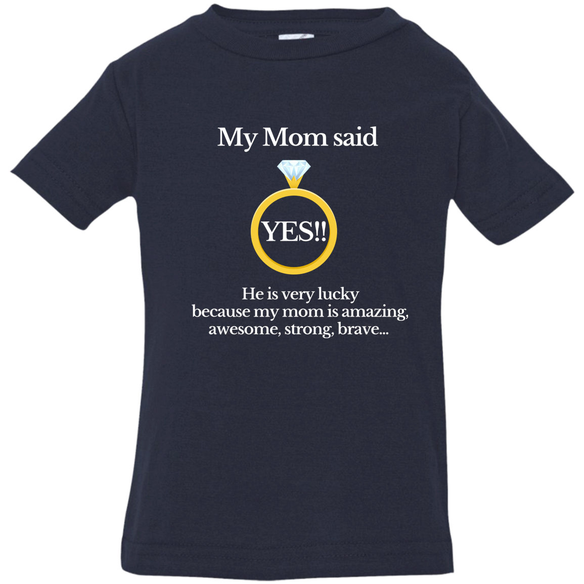 yes mom children black 3322 Infant Jersey T-Shirt