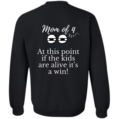 mom of 4 G180 Crewneck Pullover Sweatshirt