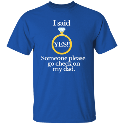 Yes check on dad black T-Shirt