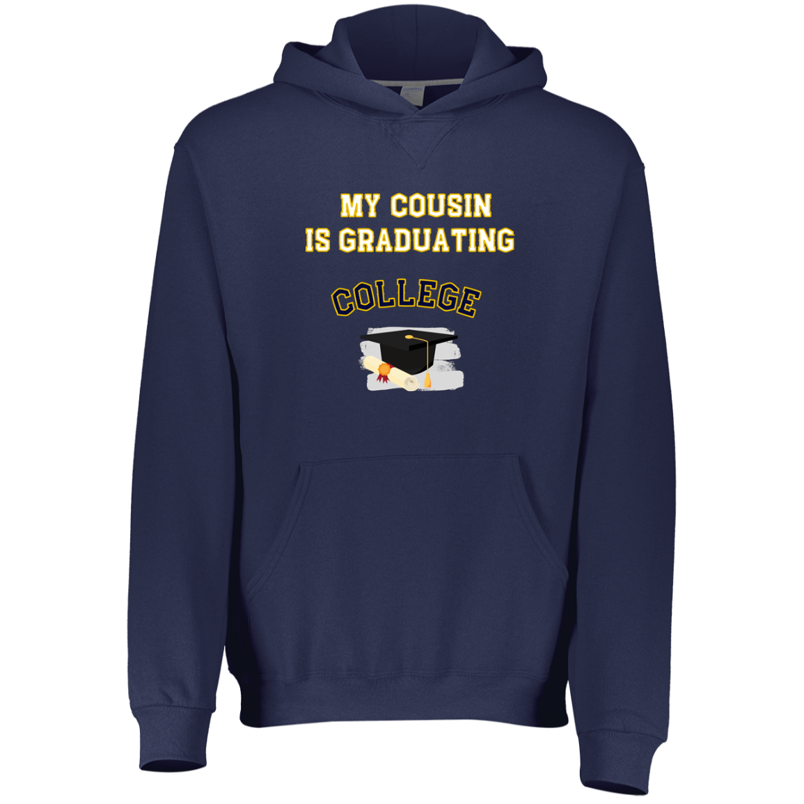 cousin graduating college Youth Dri-Power Fleece Hoodie