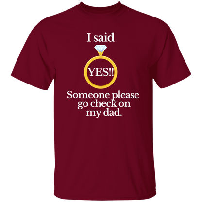 Yes check on dad black T-Shirt