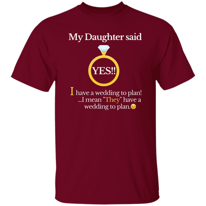 yes daughter mom black T-Shirt